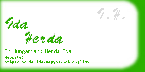ida herda business card